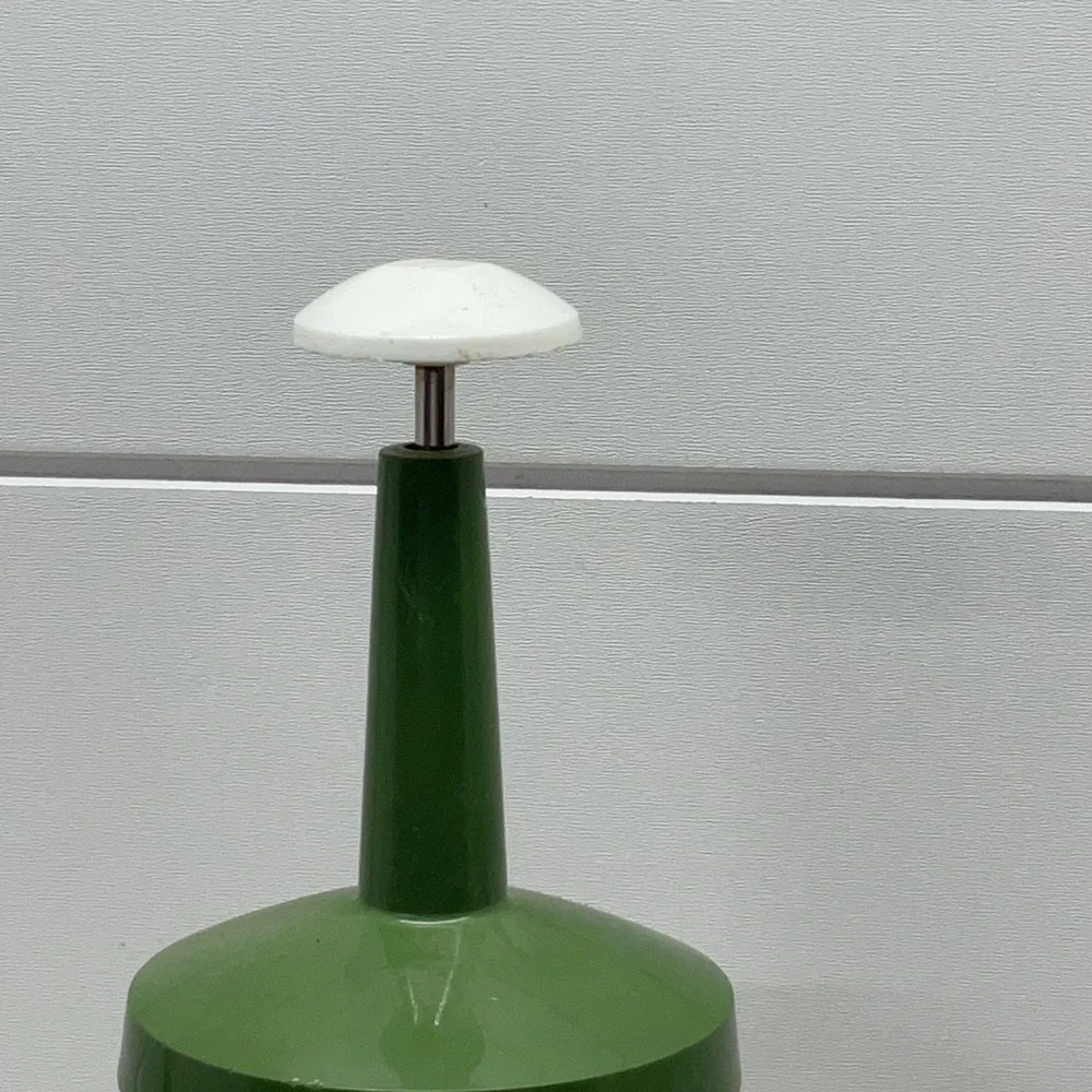 Federal Housewares Vintage Nut Chopper Green Glass Manual Grinder MCM